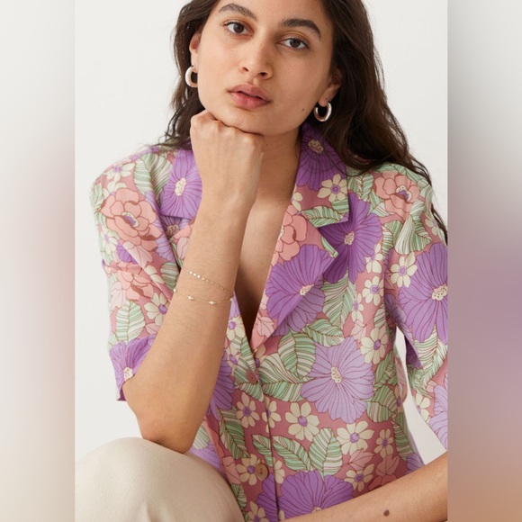 🌸 & Other Stories Floral Button-Up Top – NWT (Size 8) - Picture 2 of 7